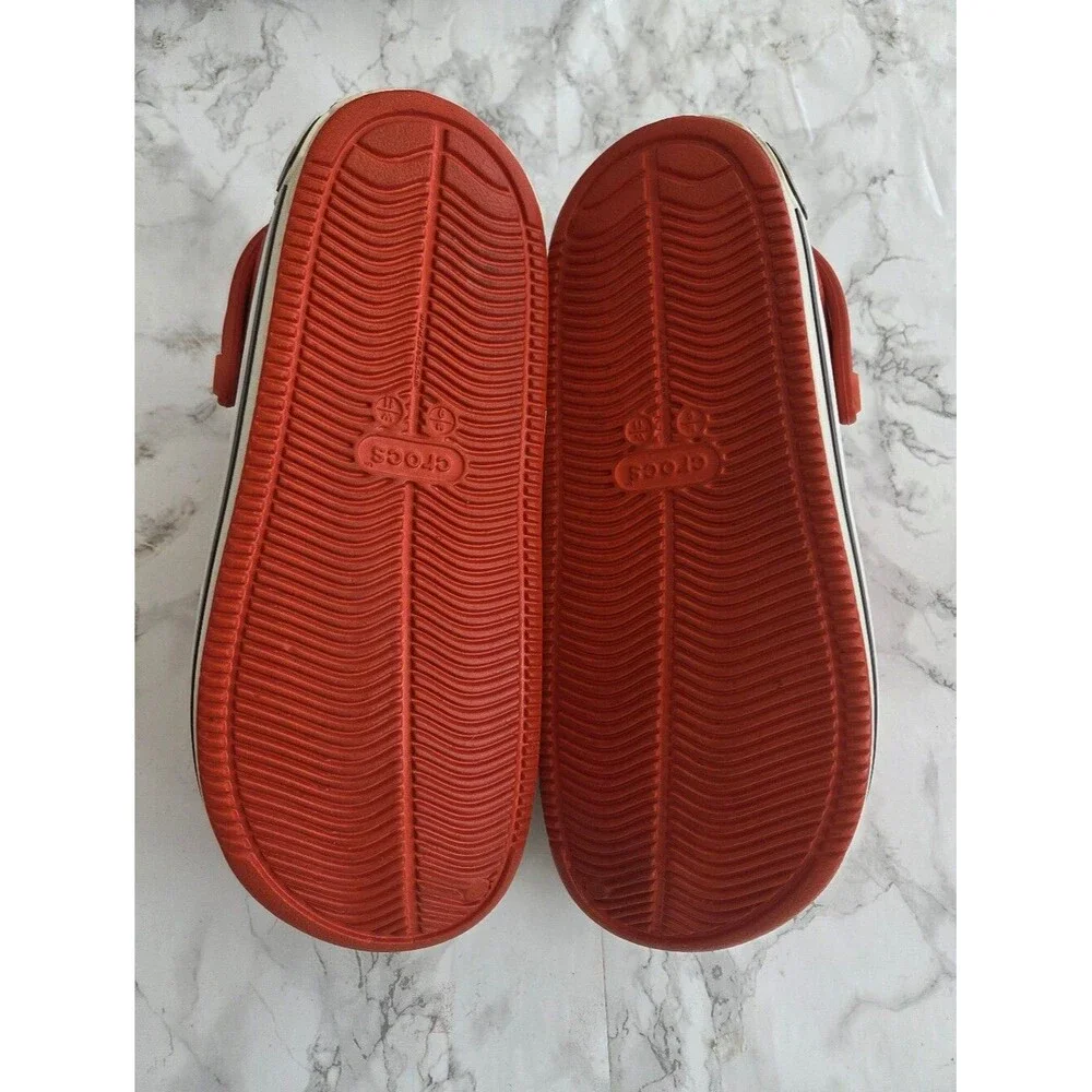 Crocs Men Red Spiderman charms Size 9